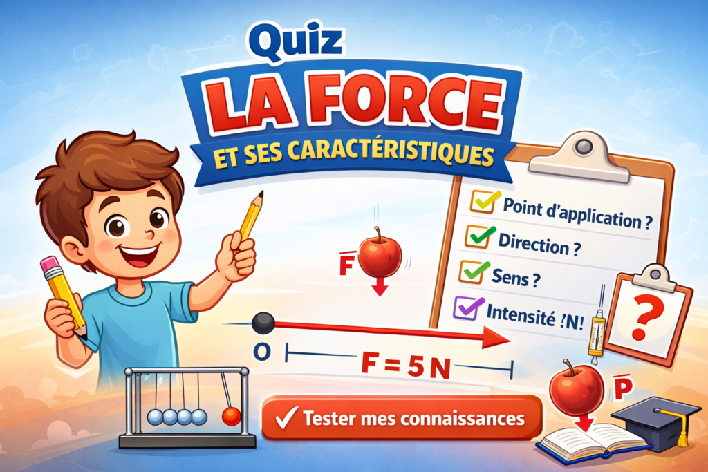 quiz la force et ses caractéristiques